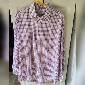 Charles Tyrwhitt Purple and White Dress Shirt